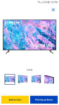Samsung 55in Crystal tv
