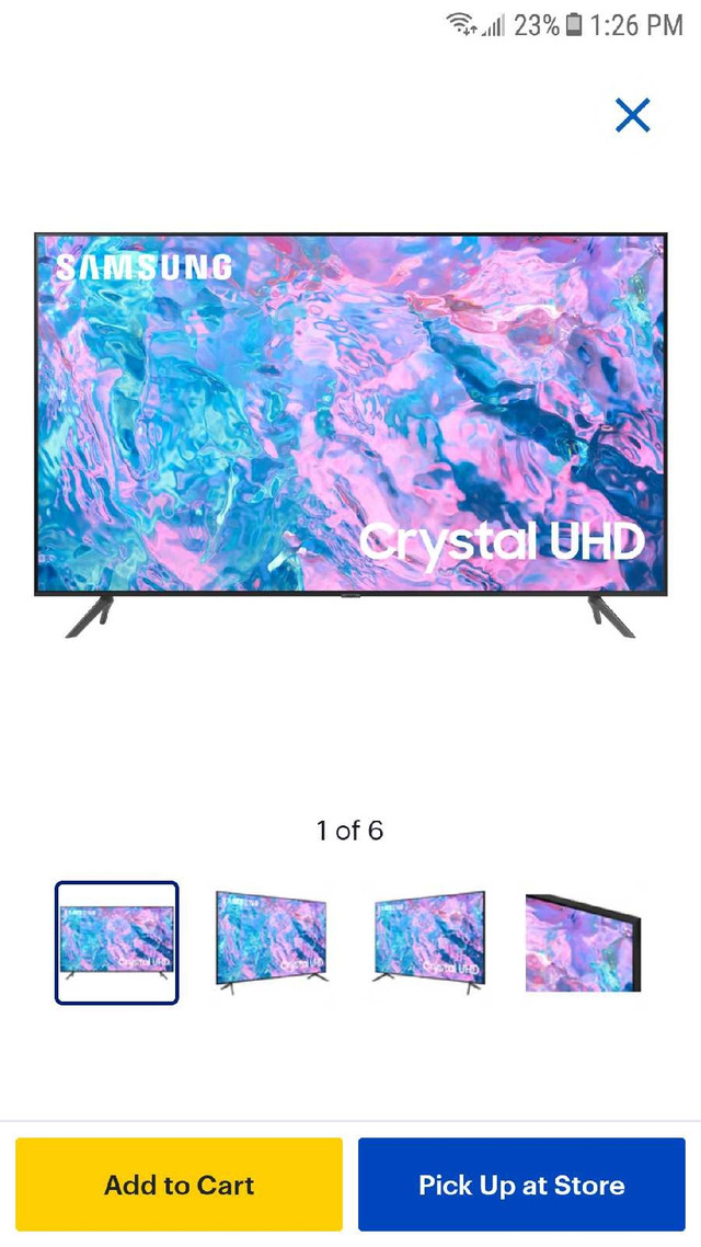 Samsung 55in Crystal tv in TVs in Red Deer