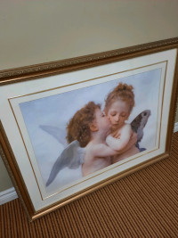 Framed wall art print Cherub baby Angels