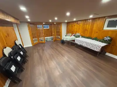 Basement for rent in downtown Whitby, 1 large bed, Den, 1 bath,