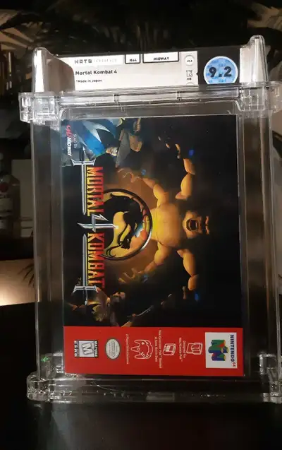 Mortal Kombat 4 WATA Graded 9.2, View more