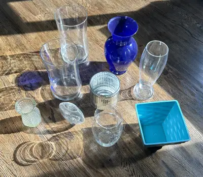 Vases, various shapes, sizes, color, View more