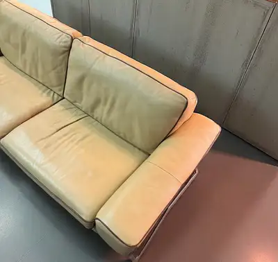 Genuine 100% Leather Couch 3 Seater Modern Design, View more