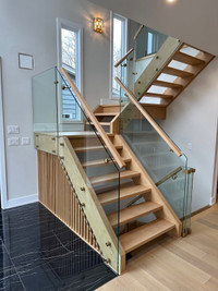 GLASS RAILING STAIRS DECKS BALCONIES OFFICE PARTITIONS ENTRANCES