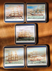 Pimpernel Coasters Clipper Ships set of 5