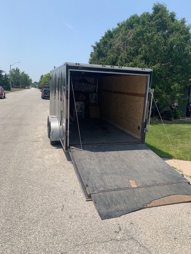 2018 stealth enclosed trailer 7x18 brand new brakes!! in Cargo & Utility Trailers in Leamington - Image 3
