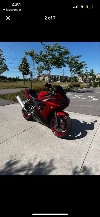Selling my 2007 Yamaha r6s very low kms no issues at all mechanically Cosmetically it is not the bes...