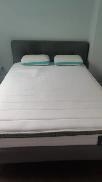 Queen structure bed + mattress Brunswick