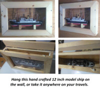Hand crafted 12 inch model of the Labrador coastal boat S.S Home