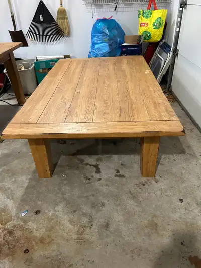 Red oak coffee table, View more