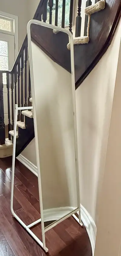 [USED] IKEA KNAPPER Standing Mirror, White, View more