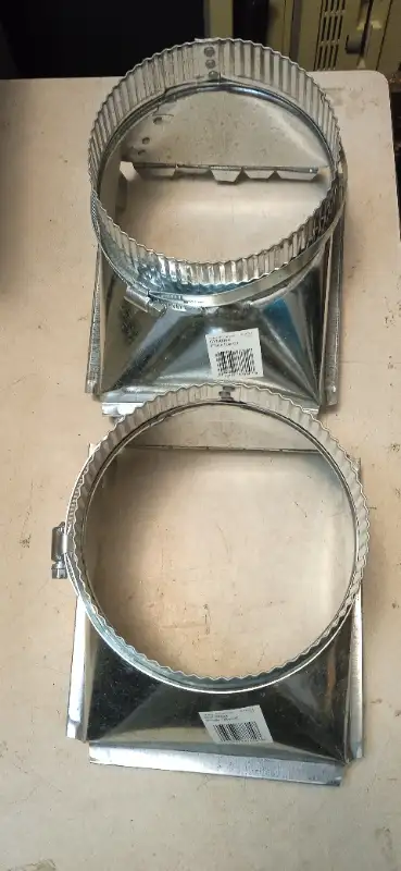 2 BRAND NEW WALL VENT (Side take-off) with Clamp, View more