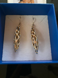 Silver long earrings 