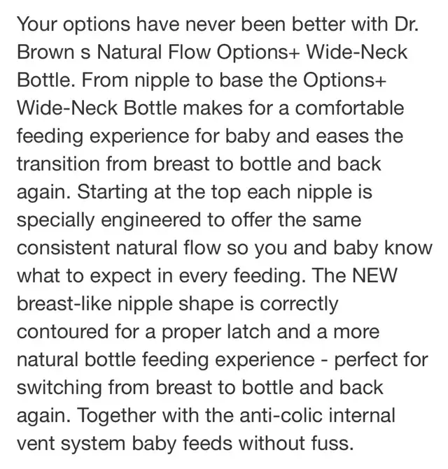 Dr. Browns 4-pack Options+ Wide-Neck Baby Bottle 5oz in Feeding & High Chairs in Mississauga / Peel Region - Image 4