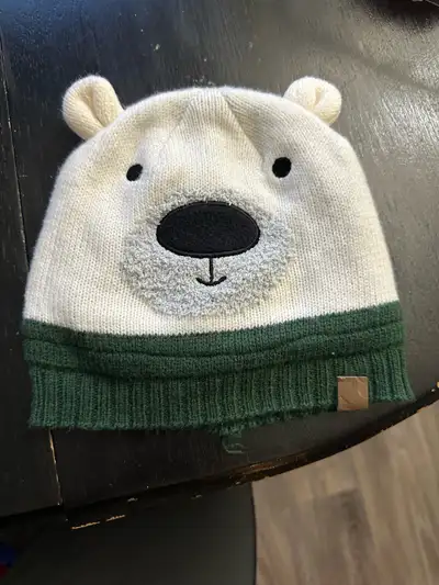Polar bear winter hat for toddler, View more