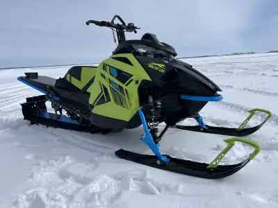 Selling a 2021 M8000 Alpha Hardcore. Has 1260 miles, great shape, always stored inside. Has aftermar...