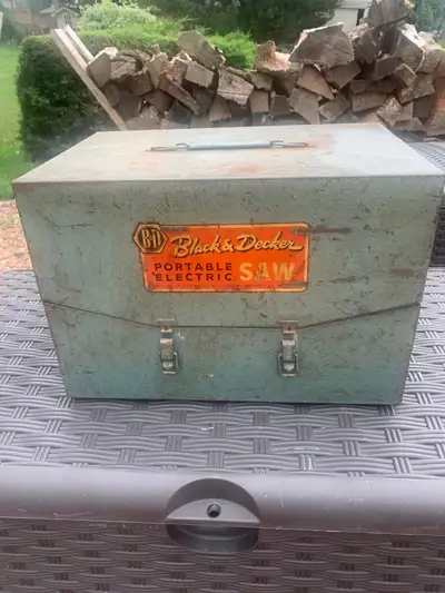 Black and Decker vintage circular saw, View more