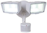 Outdoor Security Motion Activated Twin Head LED Floodlight