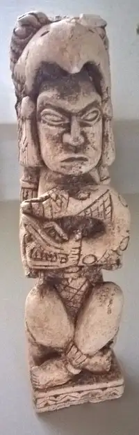 Vintage Stone Carved Totem Pole