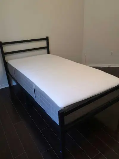 IKEA Twin Bed Frame and Mattress, View more