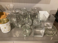 Assorted Glassware / Glass Vases - All for $10
