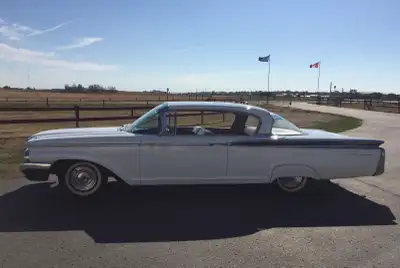 Feast your eyes on this rare 1960 Monarch Lucerne two door hardtop, a true classic that turns heads...