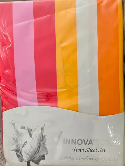 cotton twin size bedsheet set $20, View more
