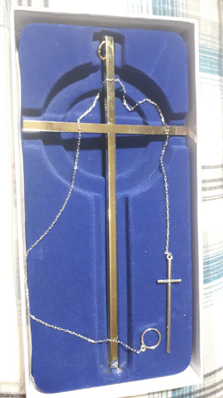 8" + 3" Cross Crucifix Catholic Confirmation Communion in Jewellery & Watches in Kawartha Lakes