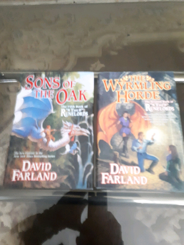 Lot of 2 hardcover books by david Farland the runelords in Fiction in Oakville / Halton Region