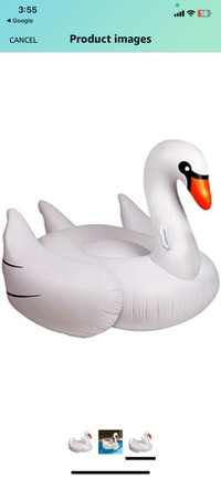 White Giant Swan Pool Float - 150 Cmx145cmx90cm