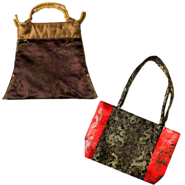 2 sac à main, style oriental, tissus satin soyeux, 20$ chacun dans Femmes - Sacs et portefeuilles  à Saint-Hyacinthe