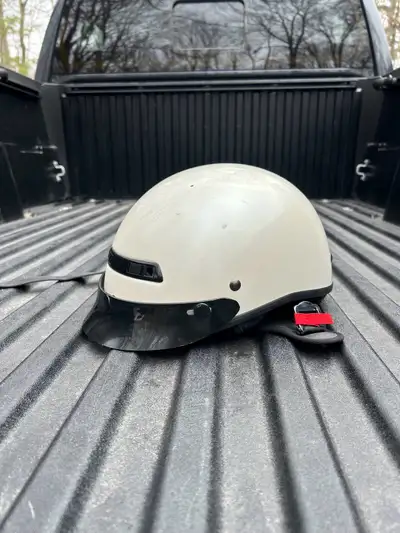 Zox Dot Retro Fiber Glass Helmet, Medium Size for sale. Barely used. Very clean.