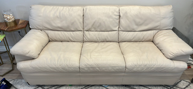 NATUZZI ALL Leather Sofa (like New Condition) dans Sofas et futons  à Hamilton