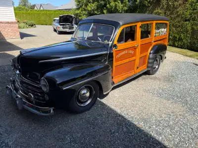 1948 Ford Woody Wagon exterior has been completely restored and the wood is original to the car and...