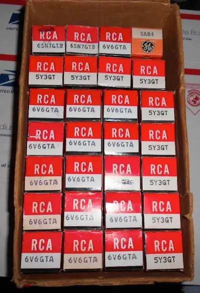Vintage 1960's audio + radio tubes, View more