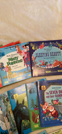 Set of 23 Walt Disney Record and Book “See Hear Read” series