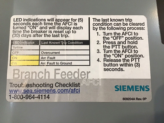 Siemens Combination Arc Fault/Ground Fault Express Pack 100 AMP in Other in Oakville / Halton Region - Image 3