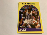 1989-90 NBA Hoops #94 Karl Malone Utah Jazz Basketball NM/MT.