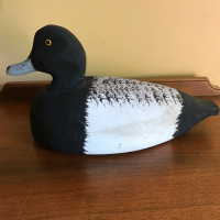 Old Wooden Hunting Blue Bill Duck Decoy