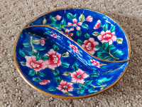 Vintage Handmade Original Chinese Art Cloisonne Enamel Ring Dish