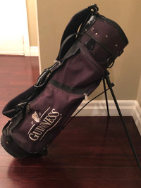 Golf Bag. 1759 Guinness. Top Flight.  Black. Automatic stand
