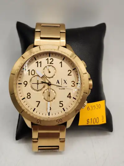 Armani Exchange Chronograph Gold-Tone Men's Watch AX1752, View more