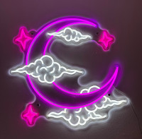 MOON STAR CLOUD LED NEON SIGN