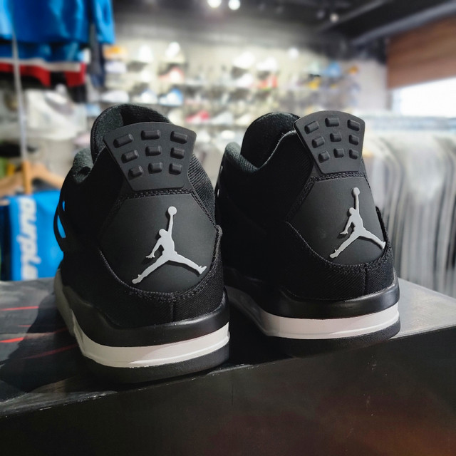 Air Jordan 4 Retro "Black Canvas" [Size:10] [INSTORE] in Men's Shoes in Mississauga / Peel Region - Image 4