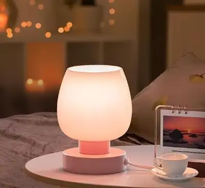 2 Pack Touch Bedside Lamps 3 Way Dimmable E26 Table Lamp White G, View more
