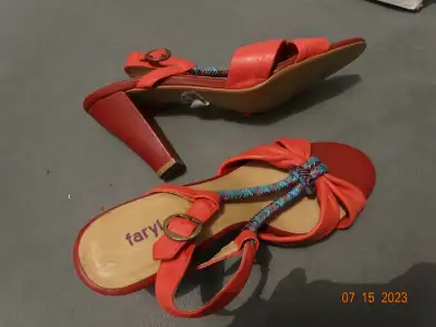Shoes, lady styling, high heed, summer, color, good condition10B, View more