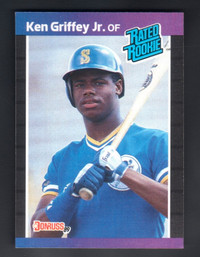 Ken Griffey Jr. 1989 Donruss Rated Rookie Card #33 Seattle Marin