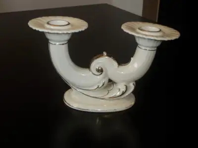 Chandelier double en porcelaine allemande, View more