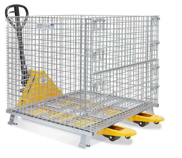 50% OFF USED WIRE MESH BINS.COLLAPSIBLE,STACKING USED PARTS BINS in Tool Storage & Benches in St. Catharines - Image 2