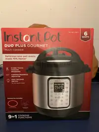 Instant Pot Duo Plus Gourmet 6 Quart 9-in-1 Electric Pressure Co
